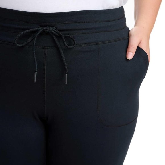 NWT Lole Women 2-Pack Drawstring Ribbed Cuff Jogger Black/Gray Size S $50 FLI177 - Picture 8 of 8